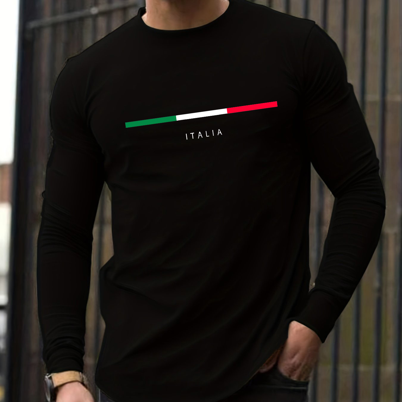Men'S Fashion T Shirts - Camiseta de manga larga para hombre,