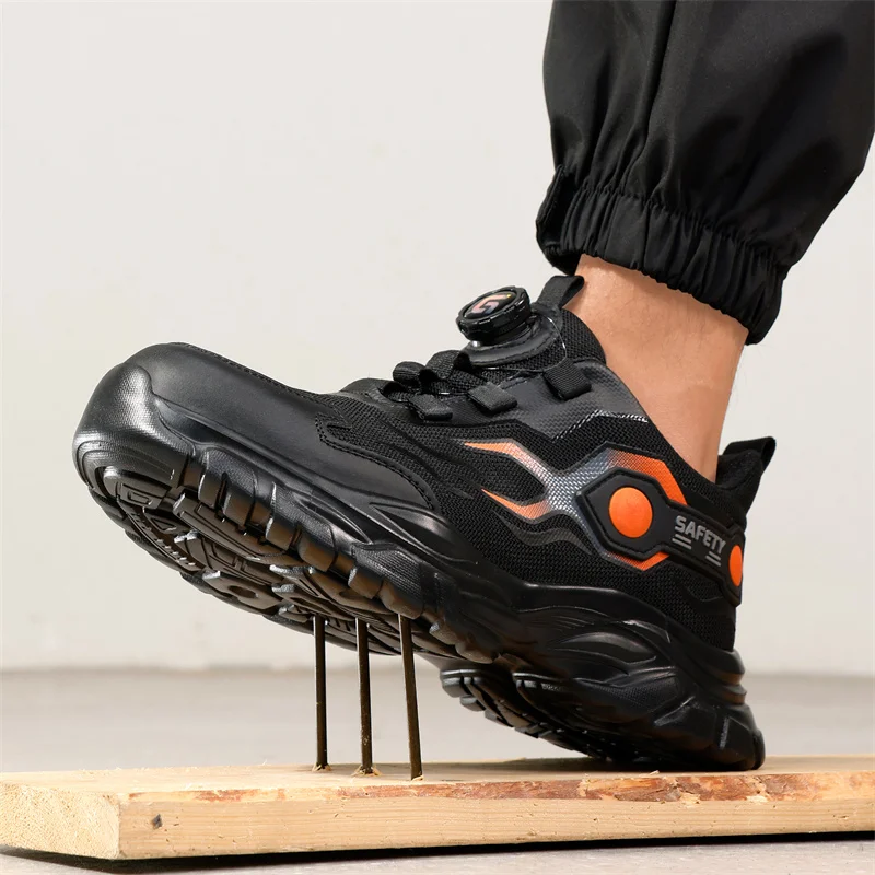 Mens Fashion Trainers - Zapatos de Trabajo con Punta de