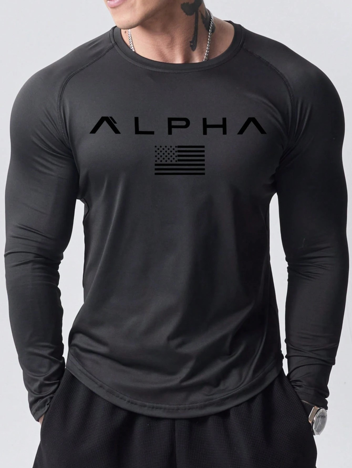 Mens Fashion Clothes - Nueva Camiseta de Manga Larga para