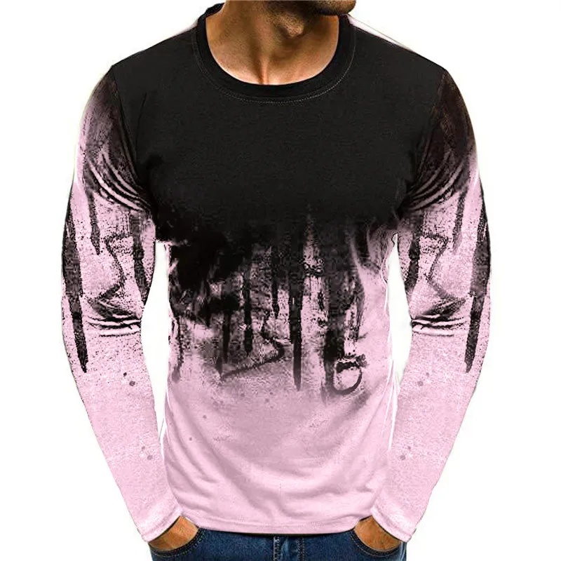 Men'S Fashion T Shirts - Camiseta de hombre con estampado de