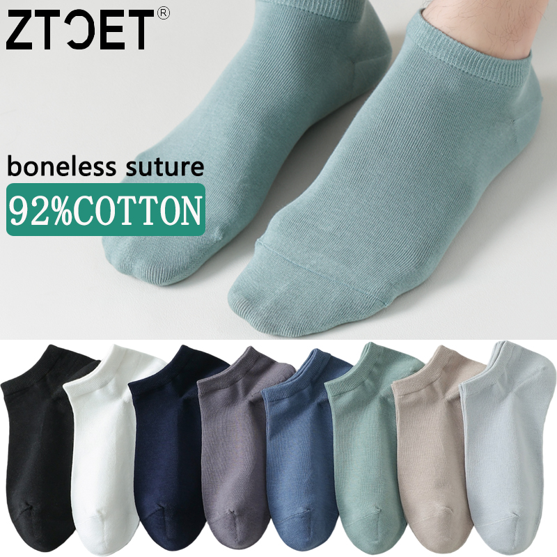 Socks Ankle Men - Calcetines de algodón para hombre, cortos,
