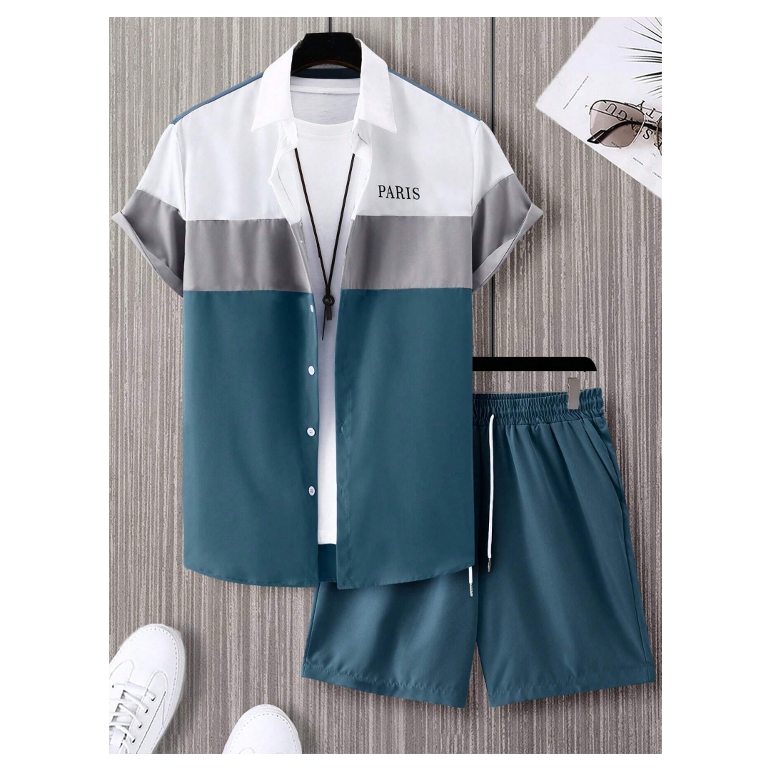 Mens Fashion Clothes - Traje de moda para hombre, camisa