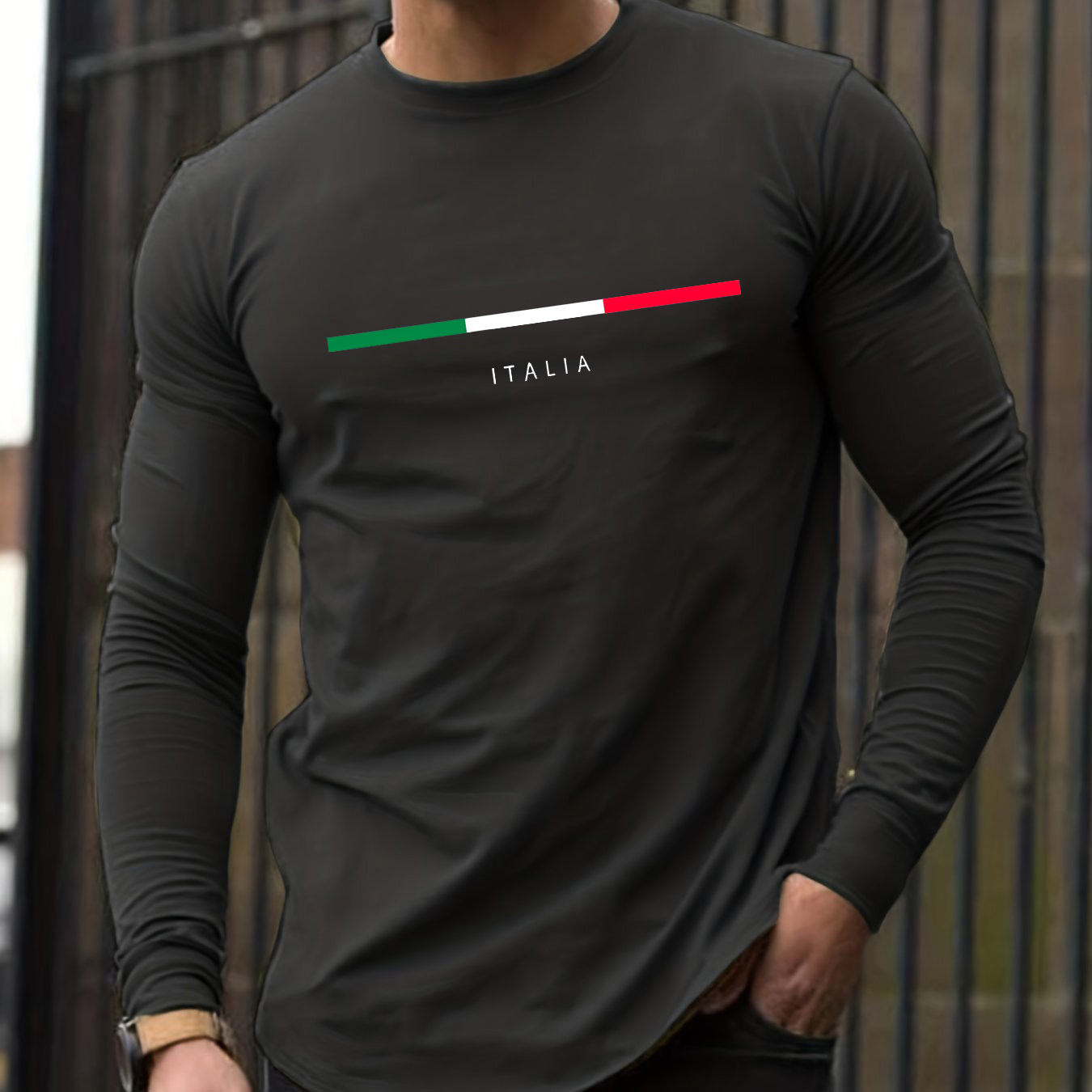 Camiseta de manga larga para h - Men'S Fashion T Shirts reseña y precio