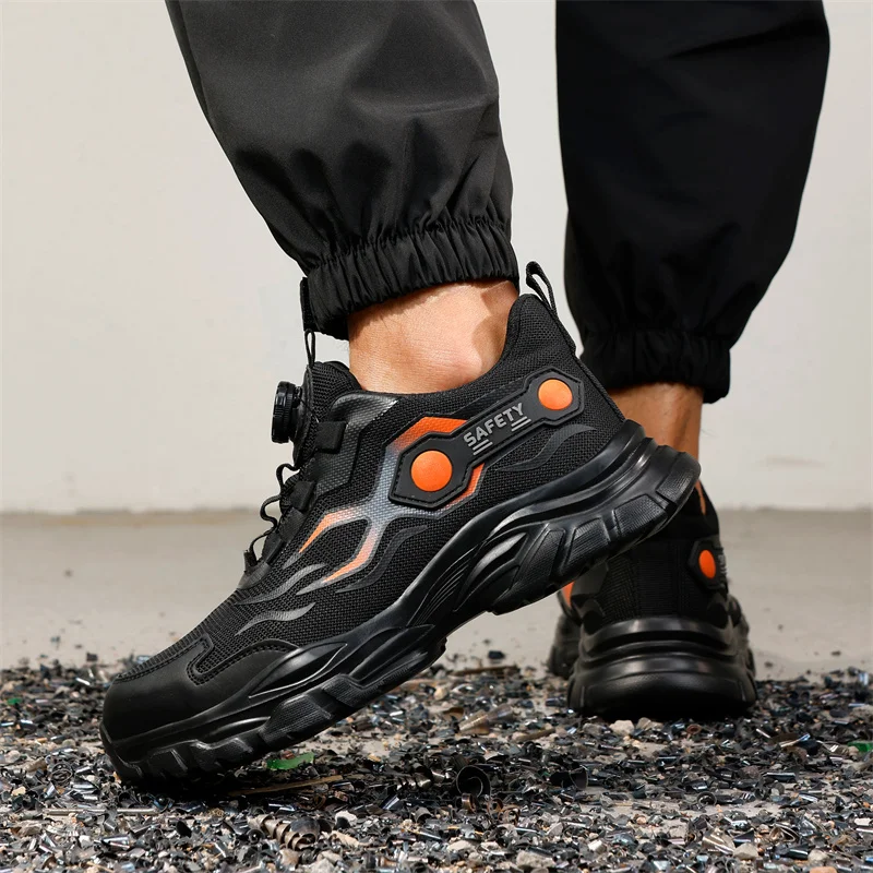 Zapatos de Trabajo con Punta d - Mens Fashion Trainers reseña y precio