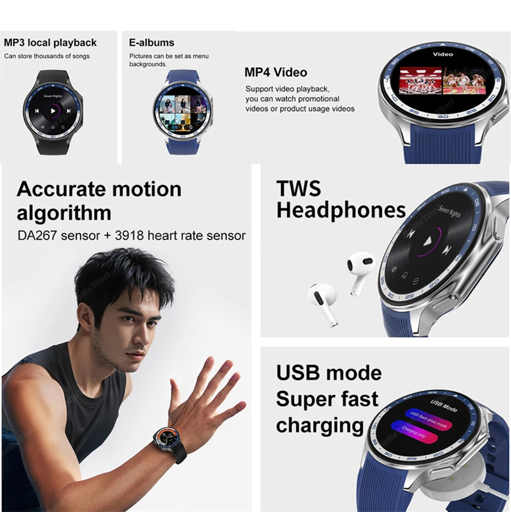 Reloj inteligente AMOLED 1,43  - Men'S Fashion X reseña y precio