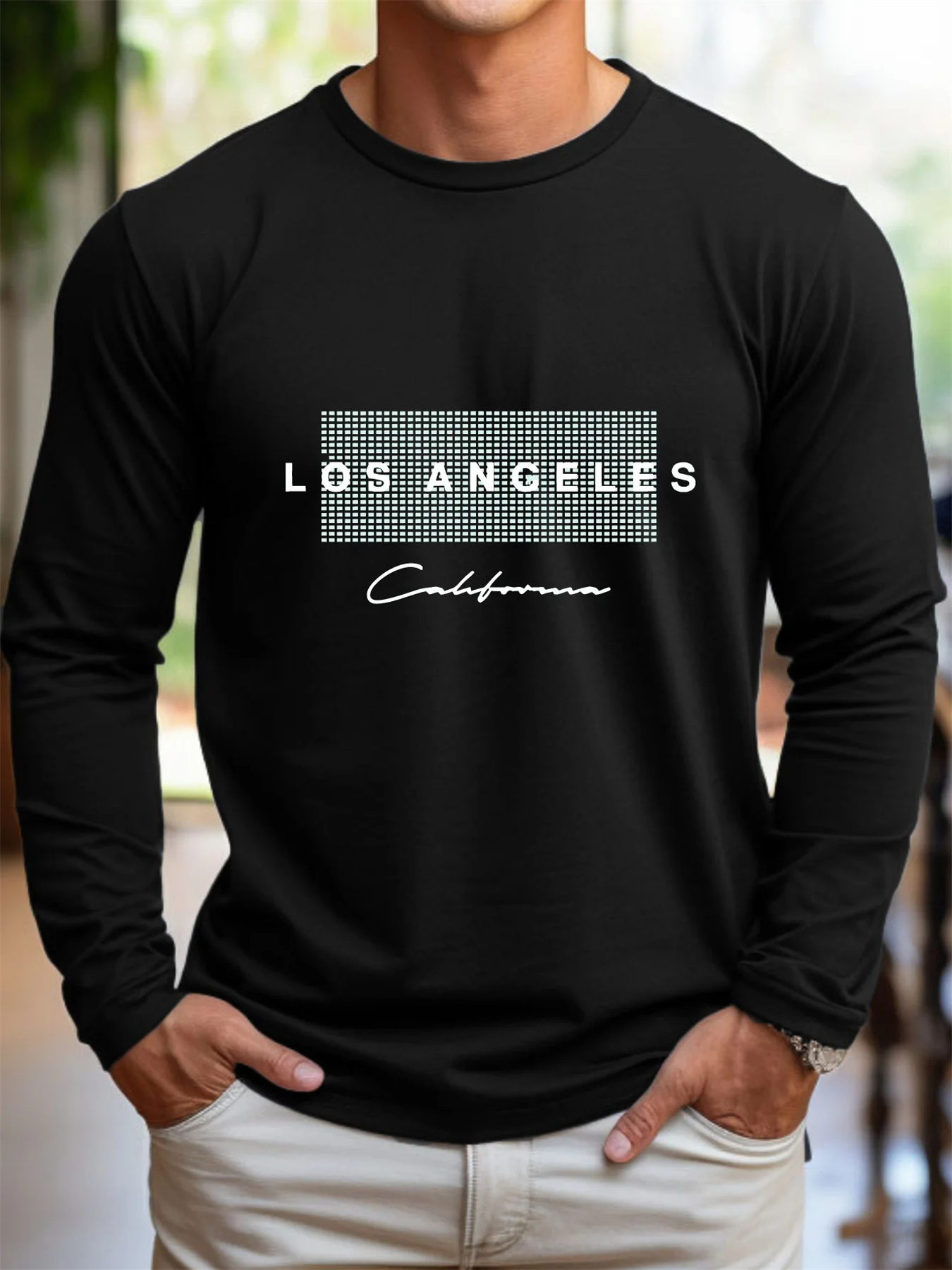 Camiseta de manga larga para h - Men'S Fashion T Shirts reseña y precio