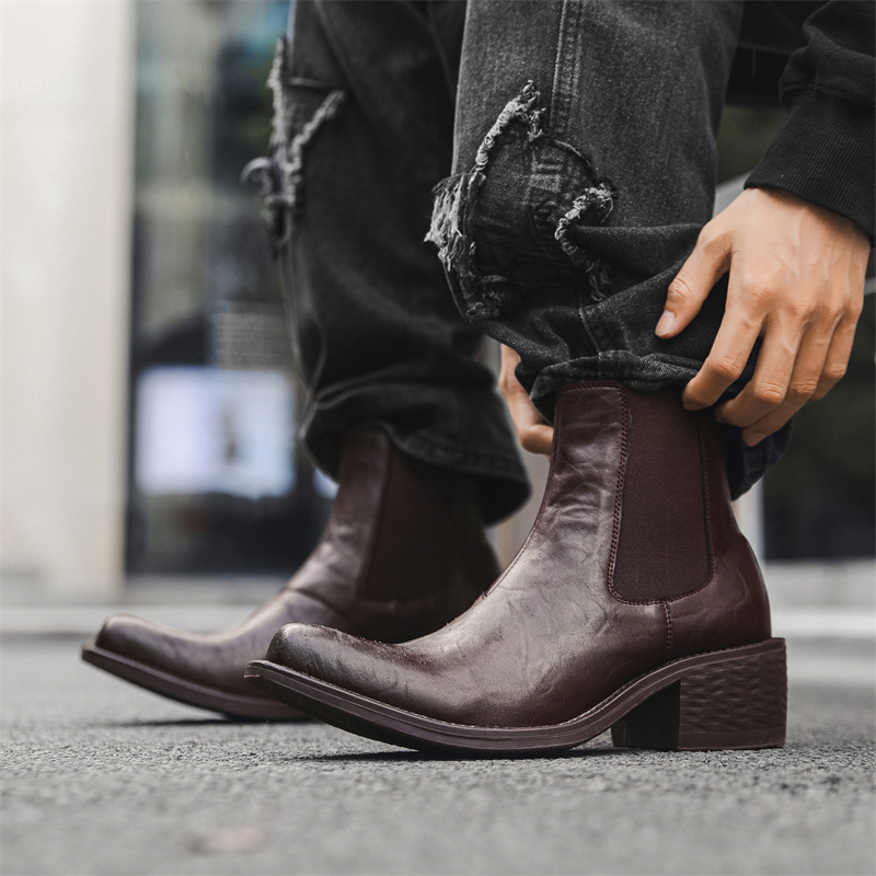 Botas chelsea altas punk rock  - Men'S Fashion News reseña y precio