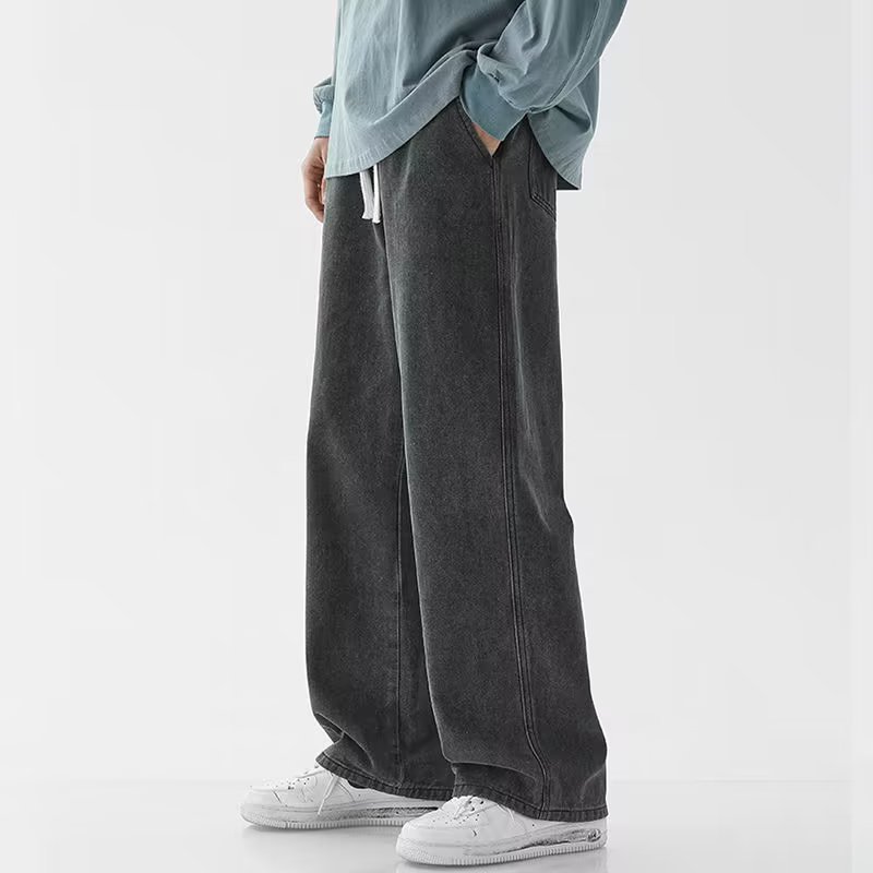 Pantalones vaqueros holgados d - Men'S Fashion Grey Jeans reseña y precio