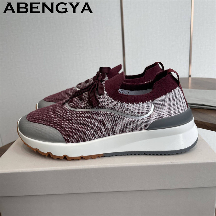 Nuevos mocasines de punto mult - Mens Fashion Trainers reseña y precio